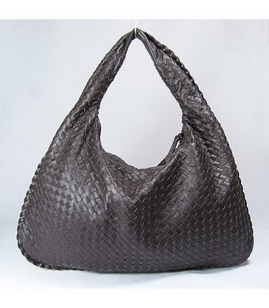 Bottega Veneta tessuto metallico Bag_Coffee Spalla